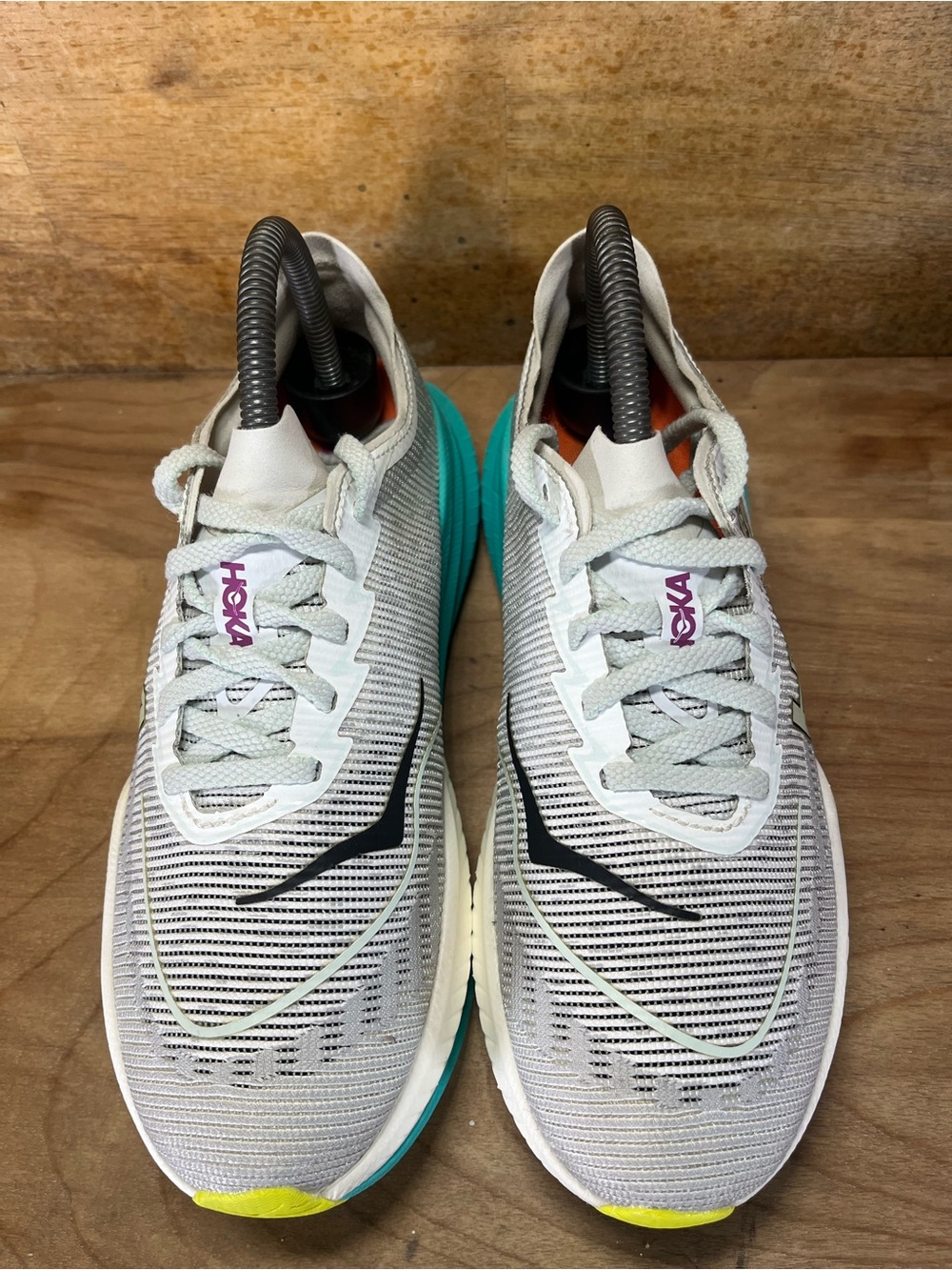 Hoka One One Mach X 2 CUSHIONED Womens Size 7 Running Shoes Sneakers Gray - Picture 3 of 12